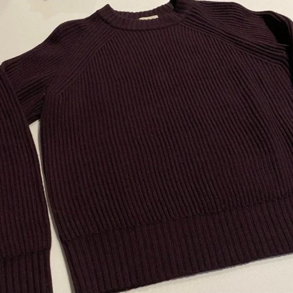 Wilfred Free Maroon/Purple Wool Knit Sweater - Picture 1 of 6